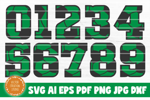 Download Soccer Numbers SVG Font Clipart - Svg font Collection