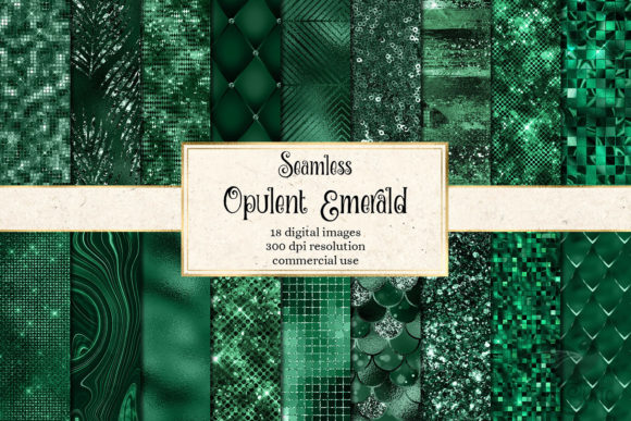 Download Opulent Emerald Textures - Text Collection