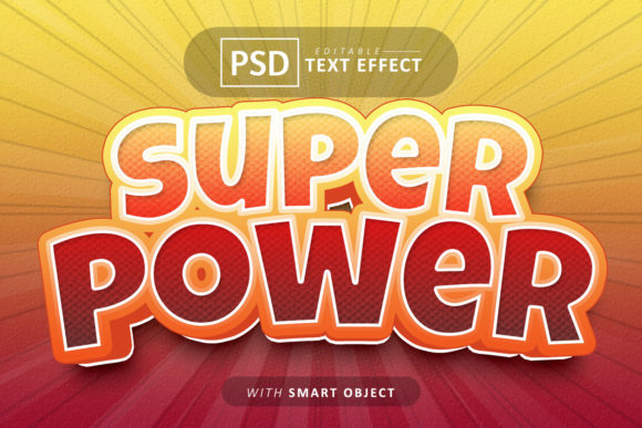 Download Super Power Cartoon Style Text Effect - Text Collection