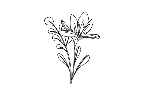 Download Floral Texture Style Outline - Text Collection