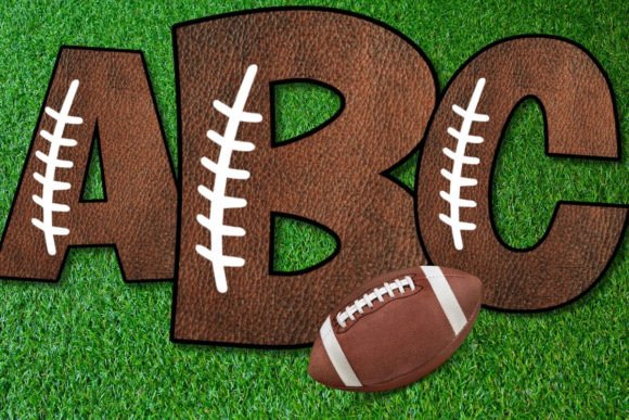 Download Authentic Football Texture Alphabet PNG - Text Collection
