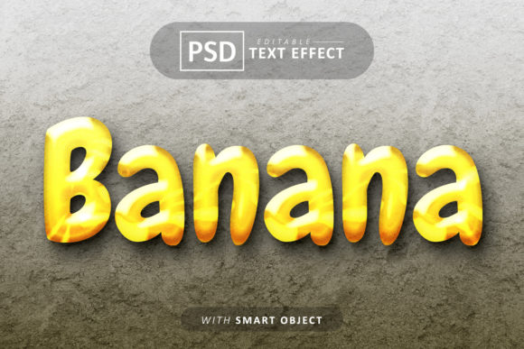 Download Banana Text Effect Editable - Text Collection