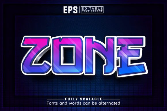 Download ZONE 3d -Editable Text Effect - Text Collection