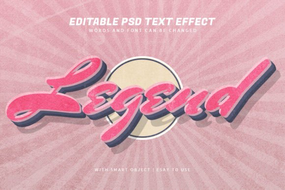 Download Legend Retro Vintage Style Text Effect - Text Collection