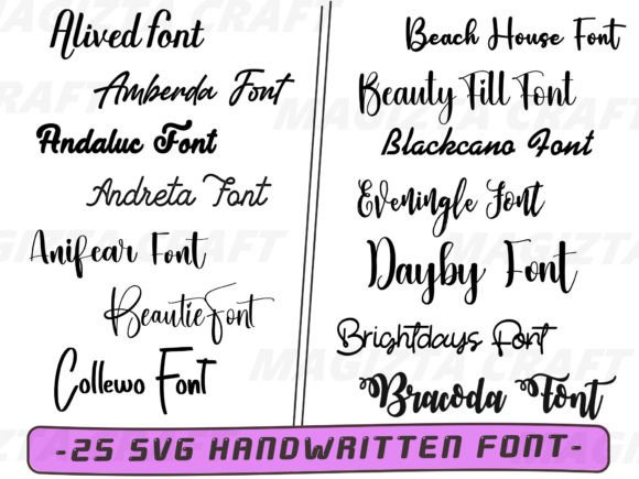 Download SVG Font Handwritten and Letters - Svg font Collection