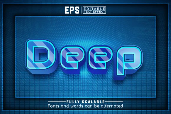 Download DEEP 3d -Editable Text Effect - Text Collection