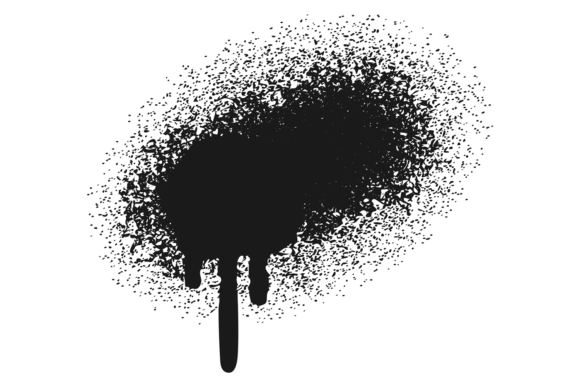 Download Black Spray Splash. Messy Ink Paint Text - Text Collection